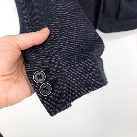 Banana Republic Womens Blazer Size 6 Blue Single Button Vented Lapels Office - Picture 6 of 13